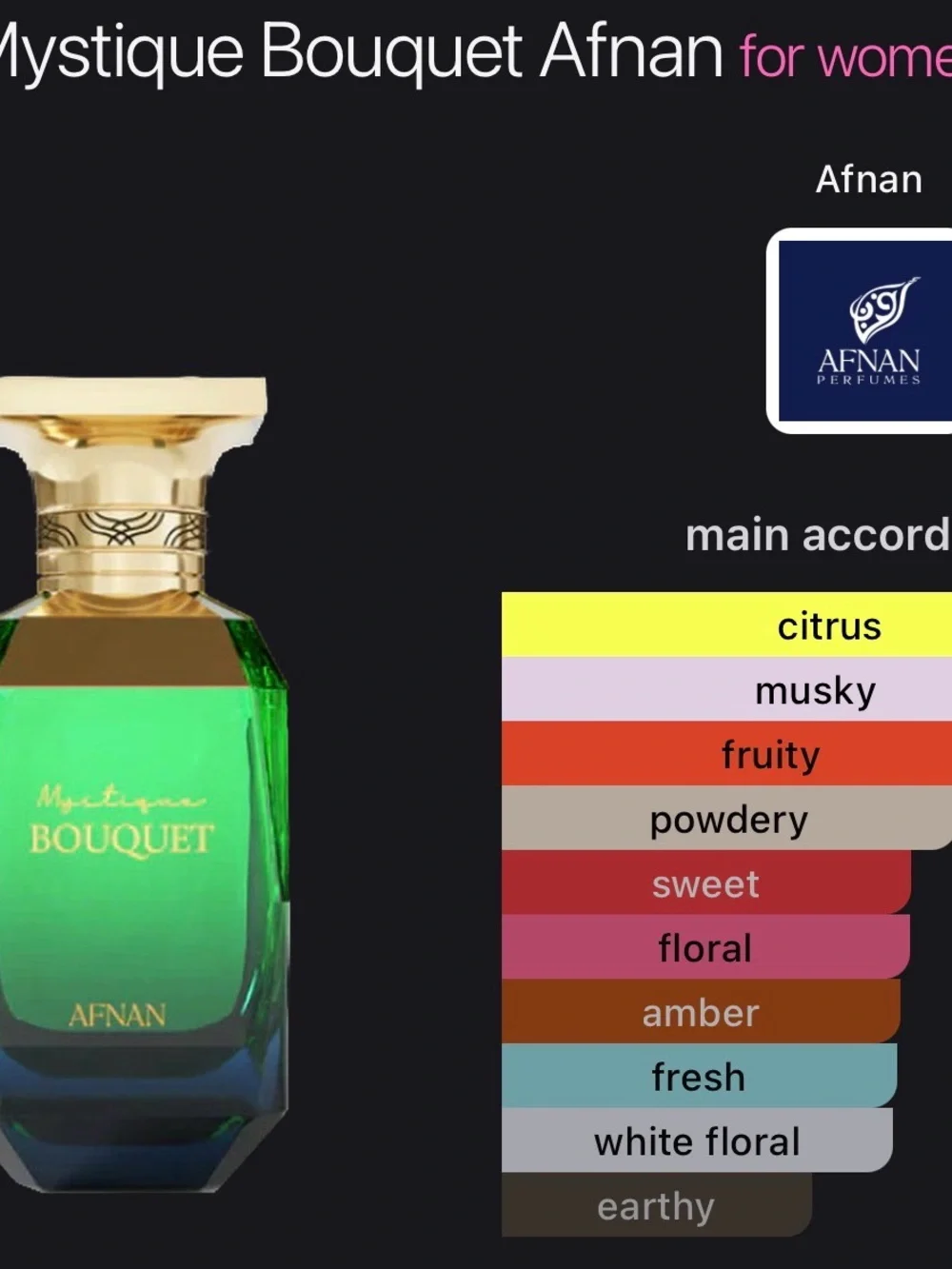 Mystique Bouquet EDP 2.7 oz by AFNAN
